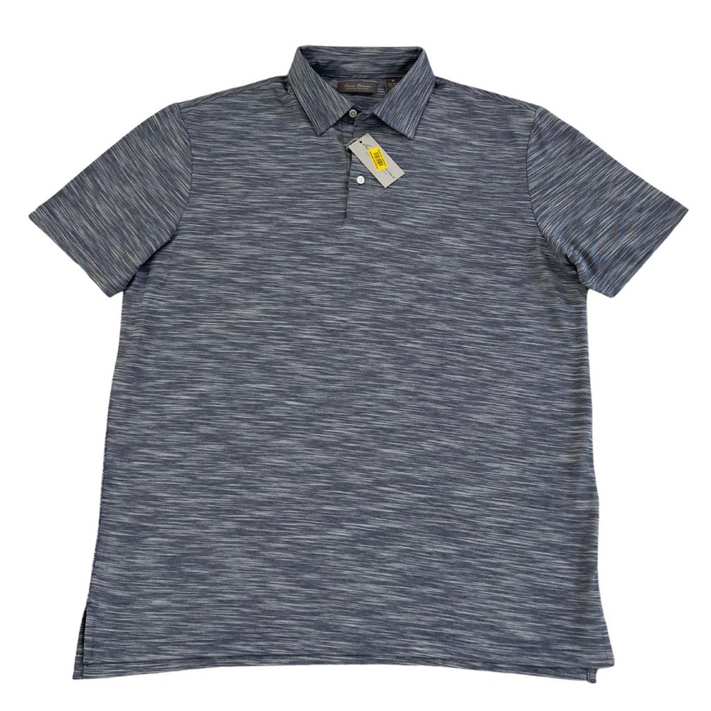 NWT Daniel Cremieux Signature Collection Polo Collar Short Sleeves XL Navy Mens